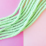 6mm Calypso Polymer Clay Rondelle Strand