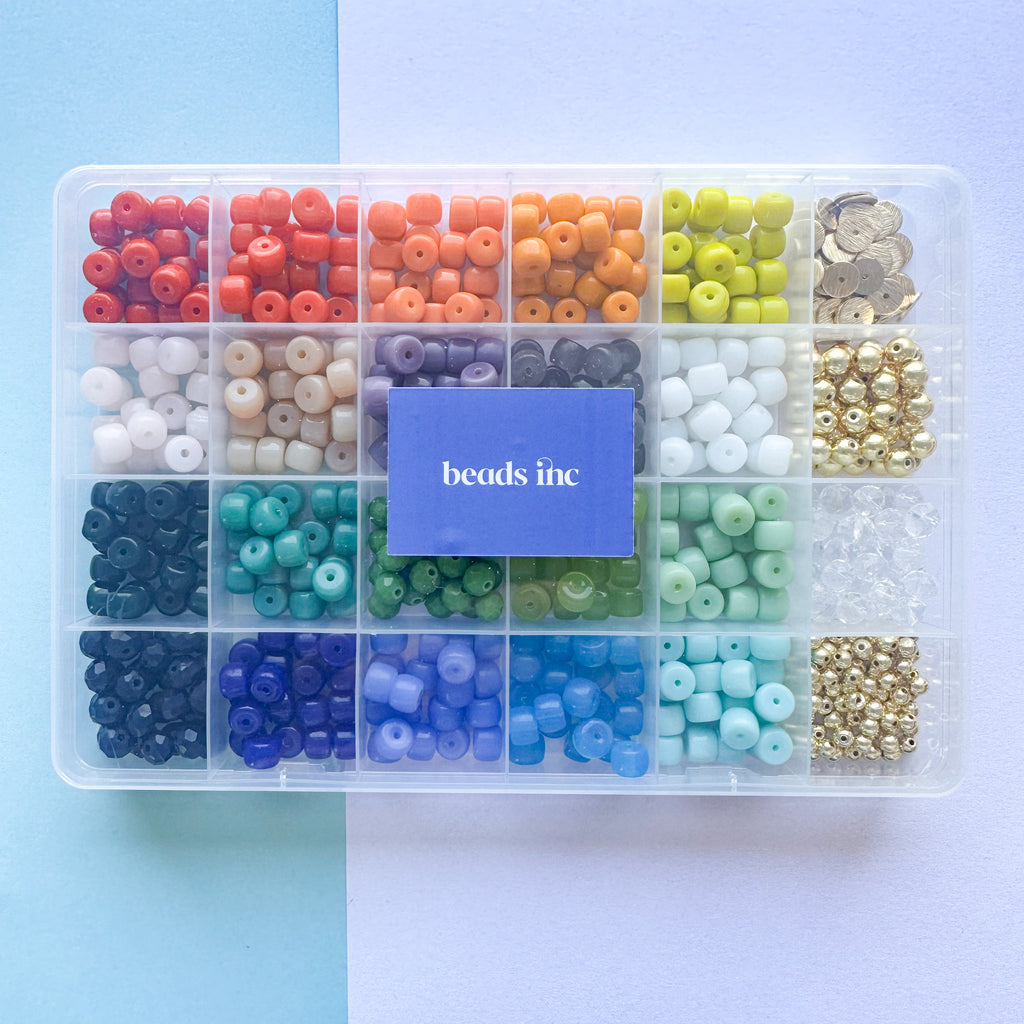 8mm Rainbow Rondelle Bead Box Set 500 pieces+ – Beads, Inc.