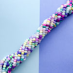6mm Smooth Garden Dyed Opal Rondelle Strand