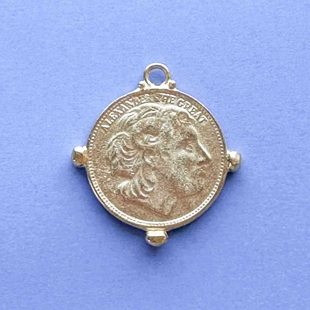 35mm Shiny Gold Coin Charm