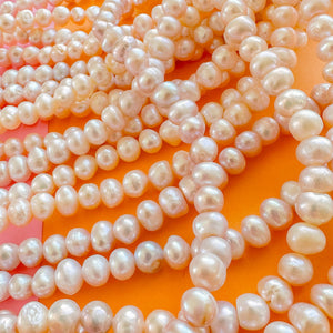 7mm Warm Freshwater Pearl Rounds Strand