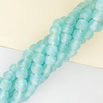14mm Turkish Blue Recycled African Glass Strand