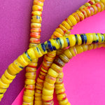 6mm Vintage Yellow Kakamba Glass Strand - Beads, Inc.