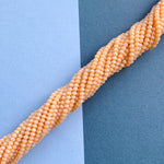 3mm Apricot Faceted Chinese Crystal Strand