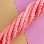 8mm Cotton Candy Polymer Clay Heishi Strand