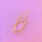 48mm Gold Kidney Ear Wire - 4 Pack