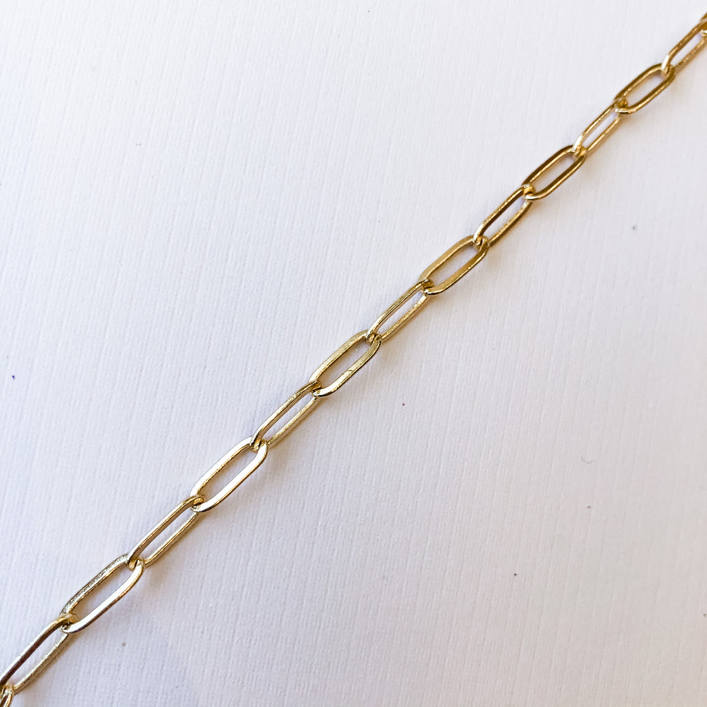 11mm Brushed Gold Plated Paperclip Chain – Beads, Inc.