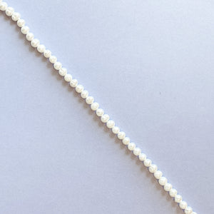 5mm White Freshwater Pearl Strand - Christine White Style