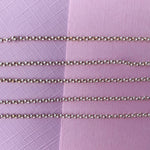 1.8mm Electroplated Silver Rolo Chain