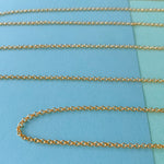 2mm Shiny Gold Rolo Chain