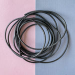 2mm Silver Round Leather Cord - 6'
