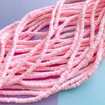 4mm Light Pink Polymer Clay Heishi Strand