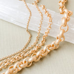 1.8-7mm Brushed Gold Rolo Chain