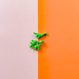 22mm Green Enamel Brontosaurus Charm