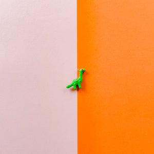 22mm Green Enamel Brontosaurus Charm