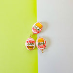 28mm Hand-painted Porcelain Flower Basket Charm