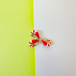 18mm Red and White Enamel Shrimp Charm