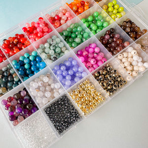 Mixed Beads Rainbow Plastic, Plastic Jewelry Making, Resin Jewelry Making