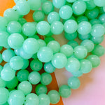 14mm Spearmint Dyed Calcite Rounds Strand