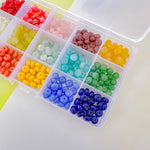 8mm Rainbow Rondelle Bead Box Set 375 pieces+