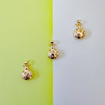 15mm Gold Pave Ladybug Charm