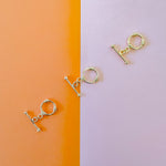 15mm Shiny Gold Plated Wrap Toggle
