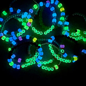 The Glow Up Glow-In-The-Dark Bracelet Making Kit