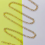 4mm Shiny Gold Round Decorative Cable Chain