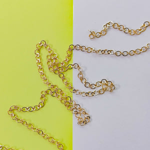 4mm Shiny Gold Round Decorative Cable Chain