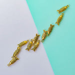 20mm Shiny Little Gold Fish Charm - 10 pack