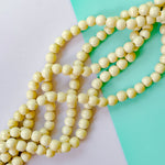 10mm Pearlescent Wood Rounds Strand