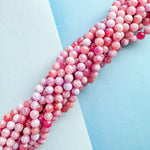 8mm Lavender Mist Dyed Candy Jade Rounds Strand