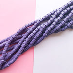 Wholesale SUNNYCLUE 2 Strands 700Pcs+ Purple Clay Bead Clay Heishi