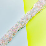 3mm Pastel Waterlily Mixed Faceted Crystal Strand