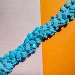 18mm Turquoise Carved Magnesite Zuni Bear-Style Bead Strand