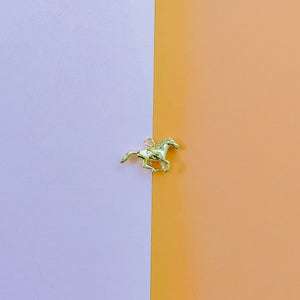 28mm Shiny Gold Horse Charm