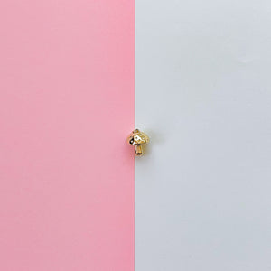 20mm Shiny Gold Mushroom Charm
