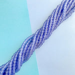 6mm Frosted Sky Blue Java Glass Strand