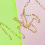 5mm Brushed Gold Oval Cable Chain