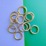 22mm Shiny Gold Charm Enhancer Ring