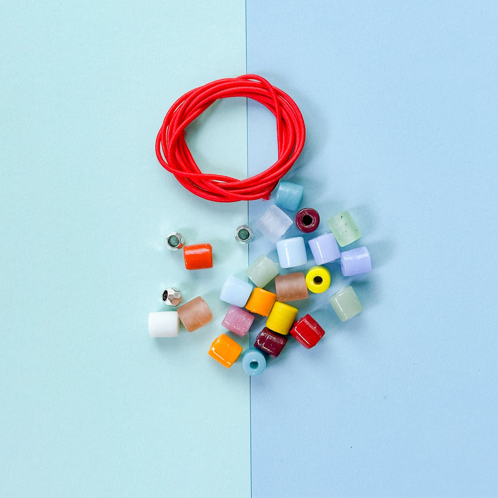 Vintage Rainbow Necklace Making kit