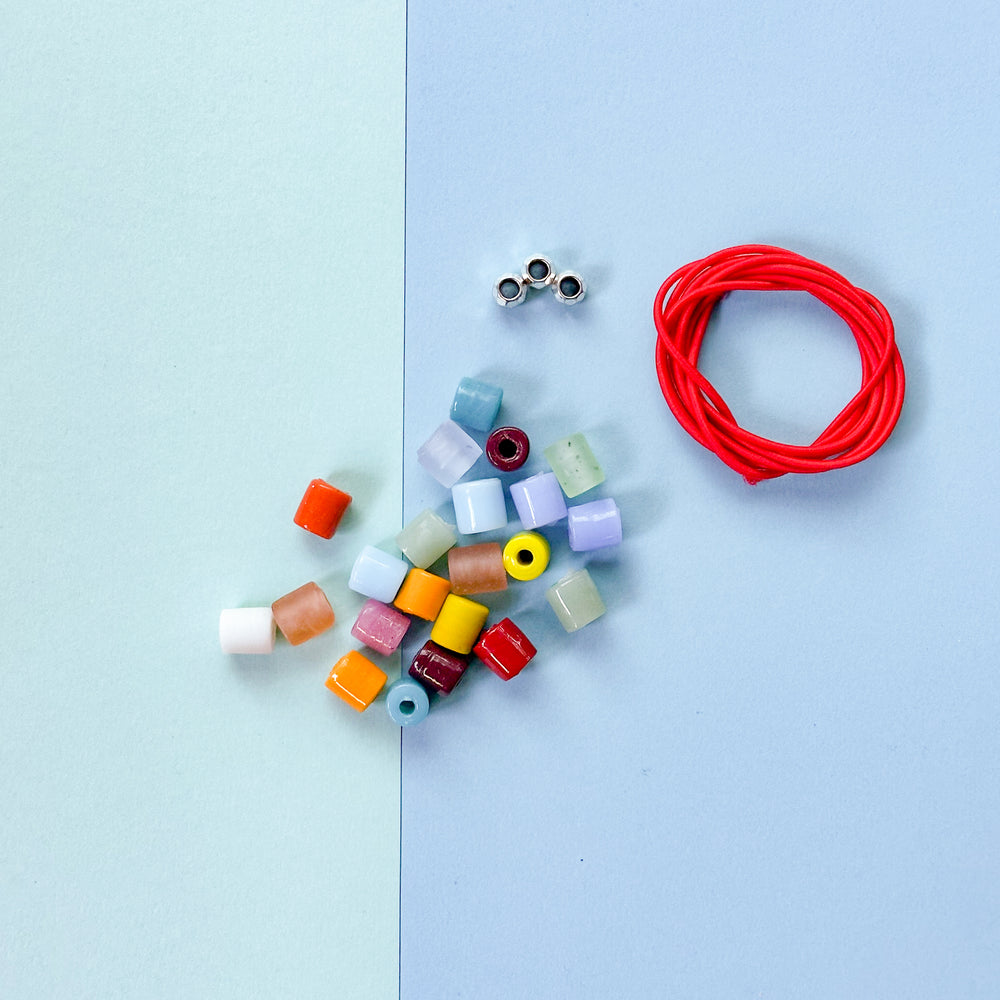 Vintage Rainbow Necklace Making kit