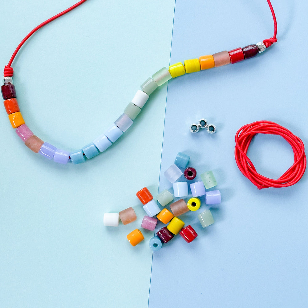 Vintage Rainbow Necklace Making kit