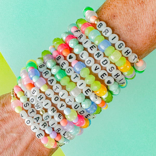 Bead Bracelets Connecting Friendship Bracelets The Glow Up Glow-In