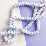 8mm Smooth Lavender Dyed Opal Rondelle Strand
