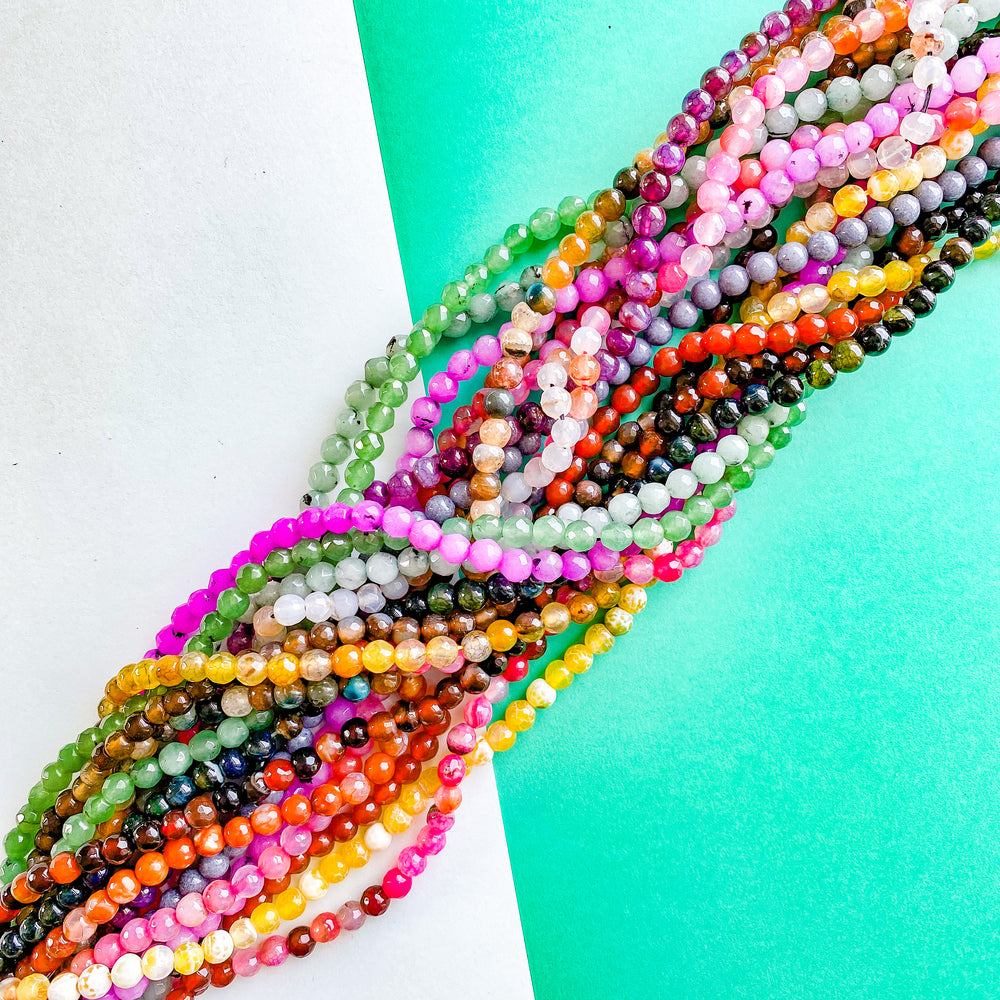 6mm Agate and Jade Rainbow Round Stone 20 Strand Bundle – Beads, Inc.