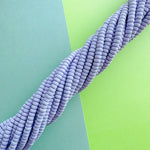 6mm Periwinkle Polymer Clay Rondelle Strand