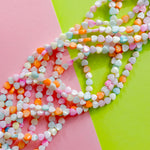 6mm Rainbow Mother of Pearl Heart Strand