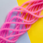 8mm Punchy Pink Glass Rondelle Strand
