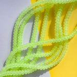 8mm Lime Light Green Glass Rondelle Strand